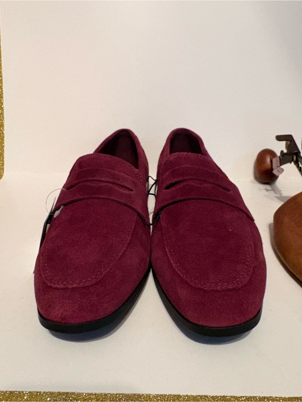 Liz Claiborne Wine Suede Penny Loafers - Women's - Picture 2 of 7